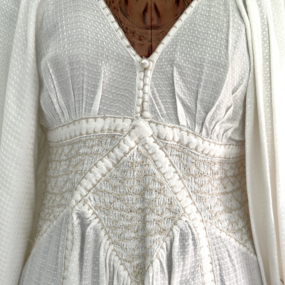 Free People Dress worn once gorgeous details - Picture 4 of 17